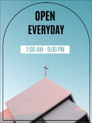 Custom Outdoor Yard Signs Multiple Sizes Open Everyday
