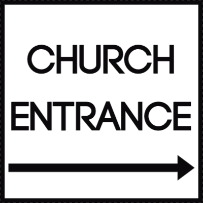 Custom Outdoor Yard Signs Multiple Sizes Church Entrance