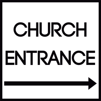 Custom Outdoor Yard Signs Multiple Sizes Church Entrance