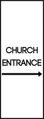 Custom Outdoor Yard Signs Multiple Sizes Church Entrance