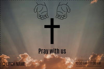 Custom Outdoor Yard Signs Multiple Sizes Pray With Us