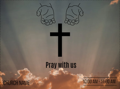 Custom Outdoor Yard Signs Multiple Sizes Pray With Us