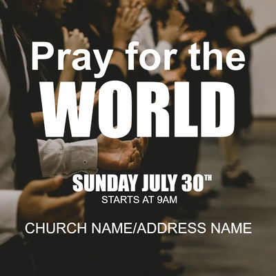 Custom Outdoor Yard Signs Multiple Sizes Pray For The World