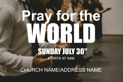 Custom Outdoor Yard Signs Multiple Sizes Pray For The World