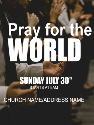 Custom Outdoor Yard Signs Multiple Sizes Pray For The World