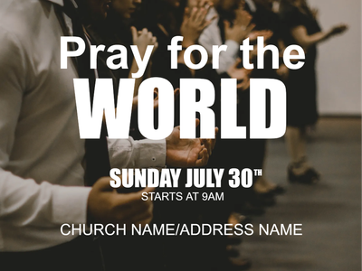 Custom Outdoor Yard Signs Multiple Sizes Pray For The World