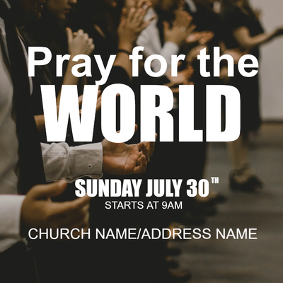 Custom Outdoor Yard Signs Multiple Sizes Pray For The World