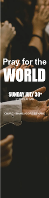 Custom Outdoor Yard Signs Multiple Sizes Pray For The World