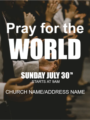 Custom Outdoor Yard Signs Multiple Sizes Pray For The World