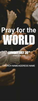 Custom Outdoor Yard Signs Multiple Sizes Pray For The World