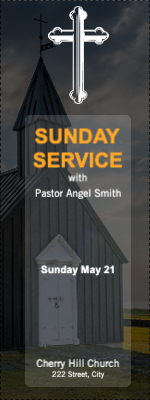 Custom Outdoor Yard Signs Multiple Sizes Cross Sunday Service