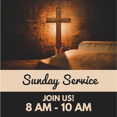 Custom Outdoor Yard Signs Multiple Sizes Sunday Service
