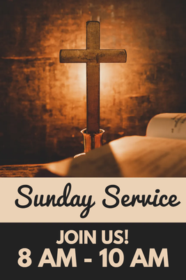 Custom Outdoor Yard Signs Multiple Sizes Sunday Service