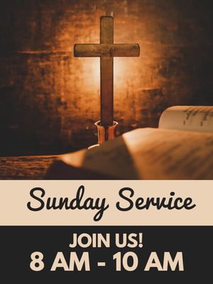 Custom Outdoor Yard Signs Multiple Sizes Sunday Service