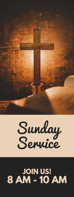 Custom Outdoor Yard Signs Multiple Sizes Sunday Service