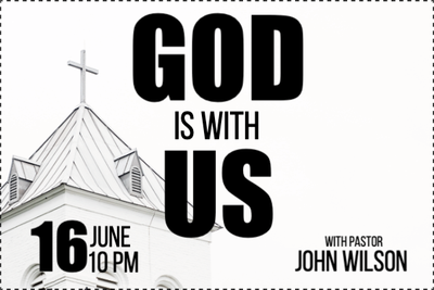Custom Outdoor Yard Signs Multiple Sizes God Is With Us