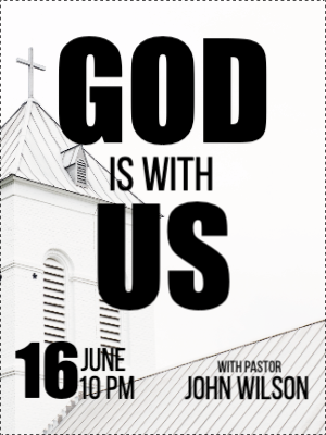 Custom Outdoor Yard Signs Multiple Sizes God Is With Us