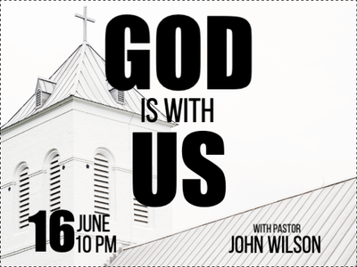 Custom Outdoor Yard Signs Multiple Sizes God Is With Us