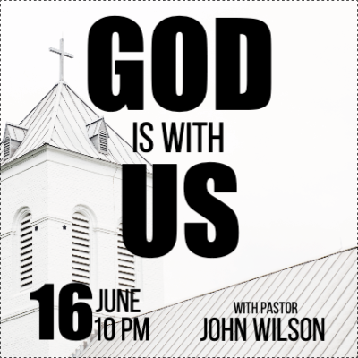 Custom Outdoor Yard Signs Multiple Sizes God Is With Us