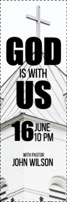 Custom Outdoor Yard Signs Multiple Sizes God Is With Us