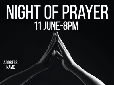 Custom Outdoor Yard Signs Multiple Sizes Night of Prayer
