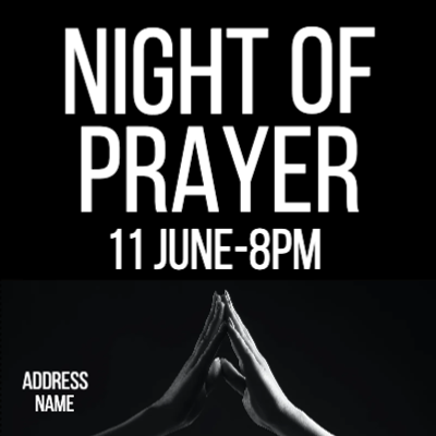 Custom Outdoor Yard Signs Multiple Sizes Night of Prayer