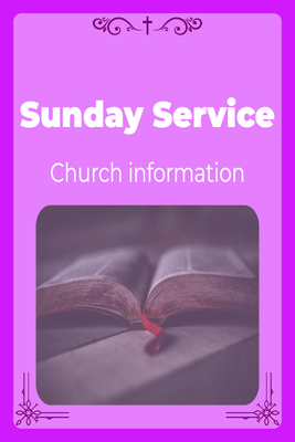 Custom Outdoor Yard Signs Multiple Sizes Church Sunday Service