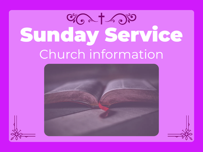 Custom Outdoor Yard Signs Multiple Sizes Church Sunday Service