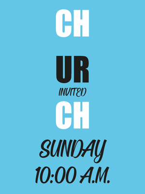 Custom Outdoor Yard Signs Multiple Sizes Church Invites You