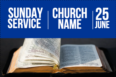 Custom Outdoor Yard Signs Multiple Sizes Open Bible