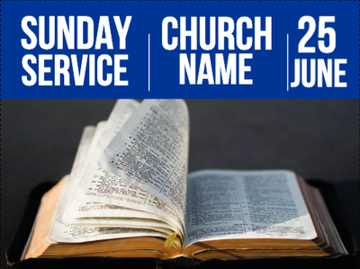 Custom Outdoor Yard Signs Multiple Sizes Open Bible