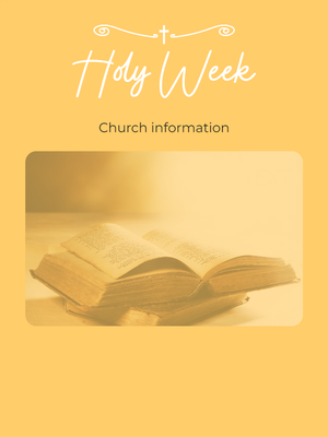 Custom Outdoor Yard Signs Multiple Sizes Holy Week