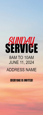 Custom Outdoor Yard Signs Multiple Sizes Sunday Service