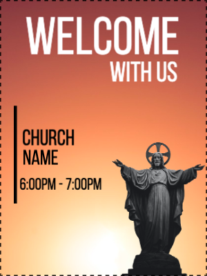 Custom Outdoor Yard Signs Multiple Sizes Welcome With Us