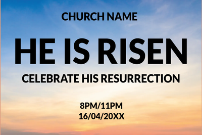Custom Outdoor Yard Signs Multiple Sizes He Is Risen