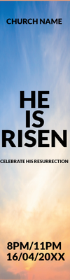 Custom Outdoor Yard Signs Multiple Sizes He Is Risen