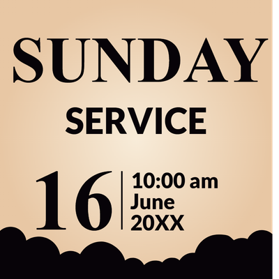 Custom Outdoor Yard Signs Multiple Sizes Sunday Service