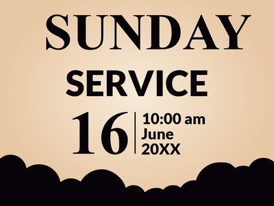 Custom Outdoor Yard Signs Multiple Sizes Sunday Service