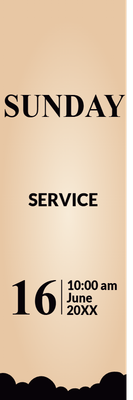 Custom Outdoor Yard Signs Multiple Sizes Sunday Service