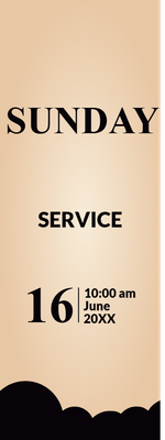 Custom Outdoor Yard Signs Multiple Sizes Sunday Service
