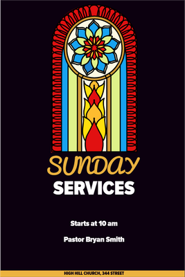 Custom Outdoor Yard Signs Multiple Sizes Sunday Services