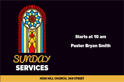 Custom Outdoor Yard Signs Multiple Sizes Sunday Services