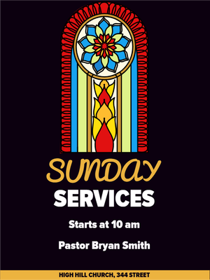 Custom Outdoor Yard Signs Multiple Sizes Sunday Services