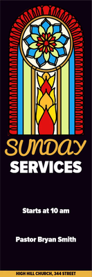 Custom Outdoor Yard Signs Multiple Sizes Sunday Services