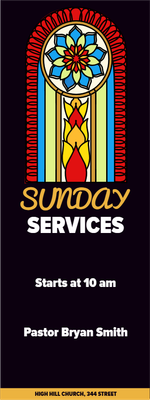 Custom Outdoor Yard Signs Multiple Sizes Sunday Services