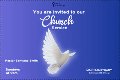 Custom Outdoor Yard Signs Multiple Sizes Church Service