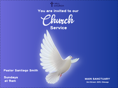 Custom Outdoor Yard Signs Multiple Sizes Church Service