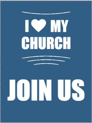 Custom Outdoor Yard Signs Multiple Sizes I Love My Chuch