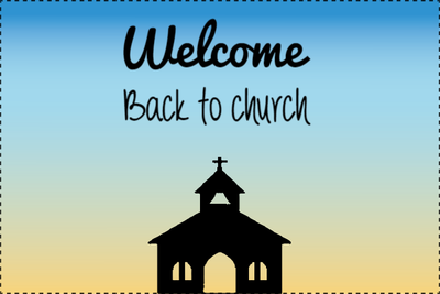 Custom Outdoor Yard Signs Multiple Sizes Welcome Back To Church