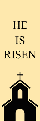Custom Outdoor Yard Signs Multiple Sizes He Is Risen